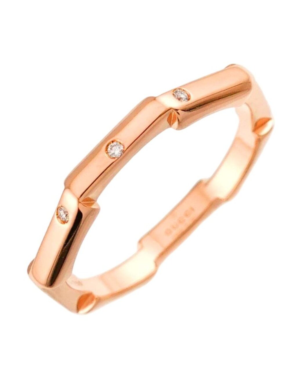 Gucci Link to Love Ring Diamond 18k PG Pink Gold 750